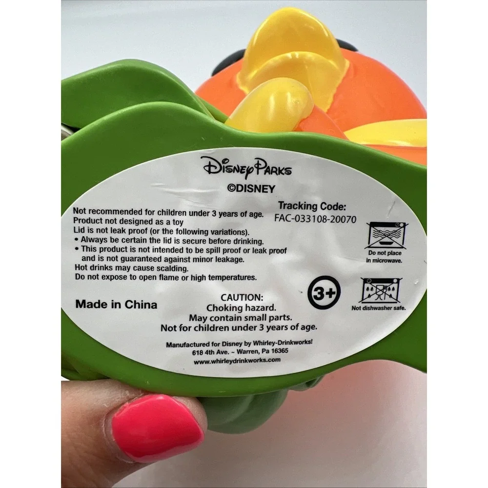 Disney Parks EPCOT 2022 Flower & Garden Festival Orange Bird Sipper Cup No Straw